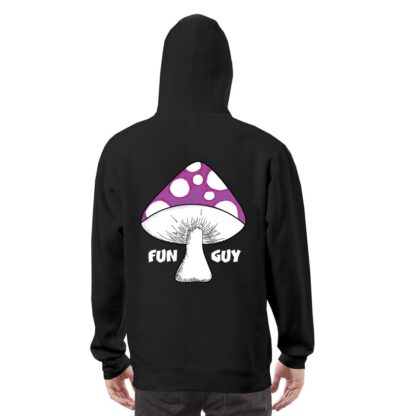 Fun Guy (Purple) Premium Hoodie Dark BG - Image 4