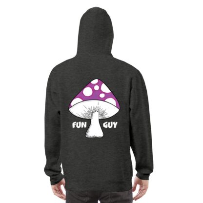 Fun Guy (Purple) Premium Hoodie Dark BG - Image 6