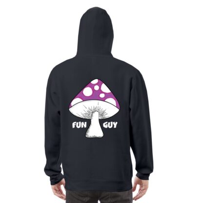 Fun Guy (Purple) Premium Hoodie Dark BG - Image 8