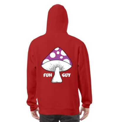 Fun Guy (Purple) Premium Hoodie Dark BG - Image 10