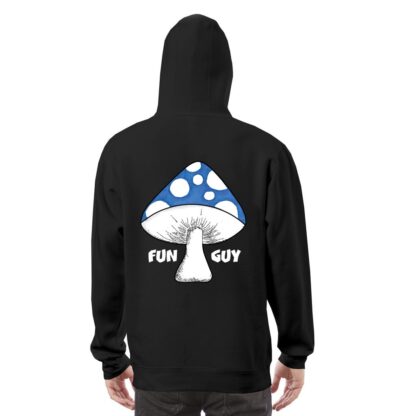 Fun Guy (Blue) Premium Hoodie Dark BG - Image 6