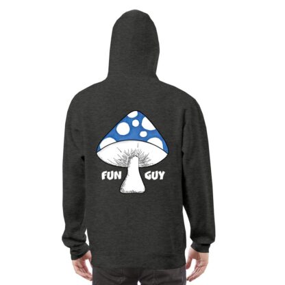 Fun Guy (Blue) Premium Hoodie Dark BG - Image 10