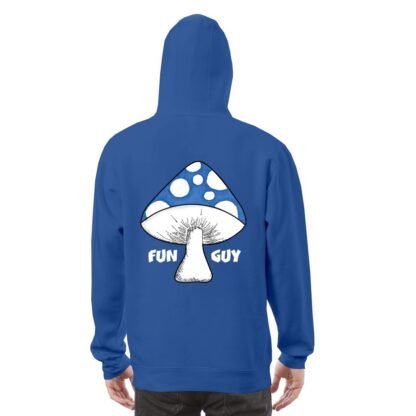 Fun Guy (Blue) Premium Hoodie Dark BG - Image 3