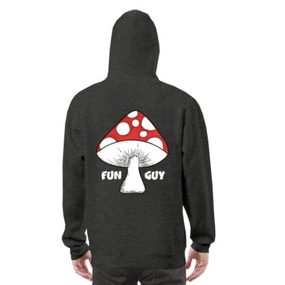 Fun Guy (Red) Premium Hoodie Dark BG - Image 9